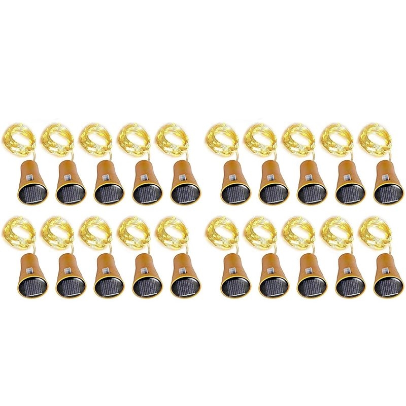 Decor Lighting Cork - LUCKshopping 20Pcs Lampu String Botol Anggur