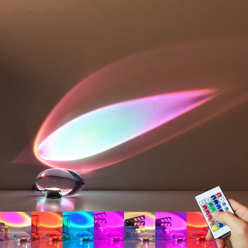 Sunset Lamp Projection - Lampu meja Led desainer Italia lampu