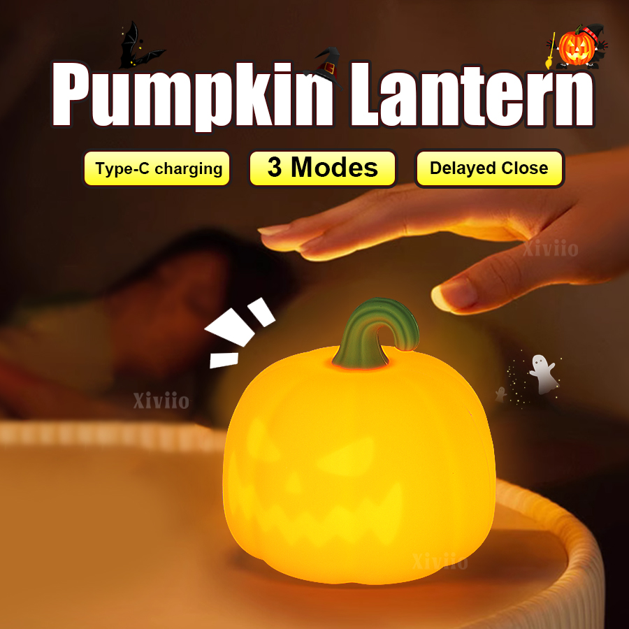 Lighting Decor Ideas - Lampu Labu Halloween Lampu Labu Silikon