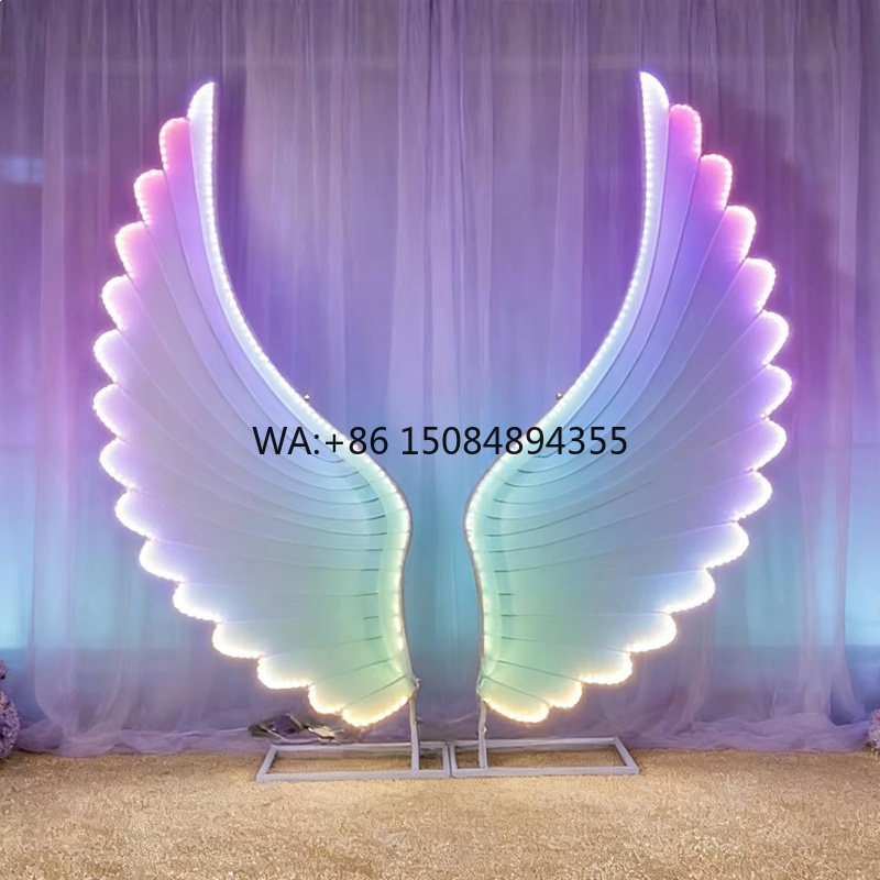 Lighting Decor Ideas - Sayap Malaikat Bercahaya Lampu LED Warna