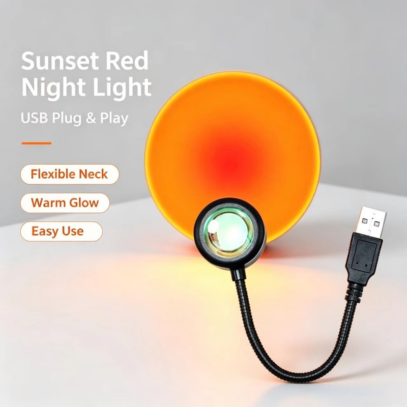 Sunset Lamp Projection - Lampu LED cahaya senja pintar, lampu