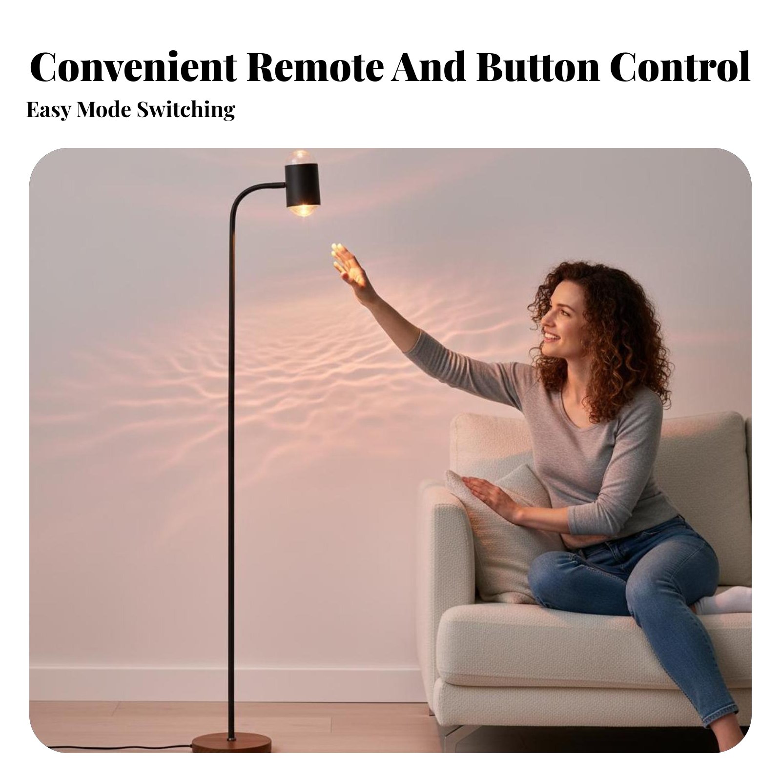Sunset Lamp Projection - Lampu Lantai Riak Air Sunset, Lampu