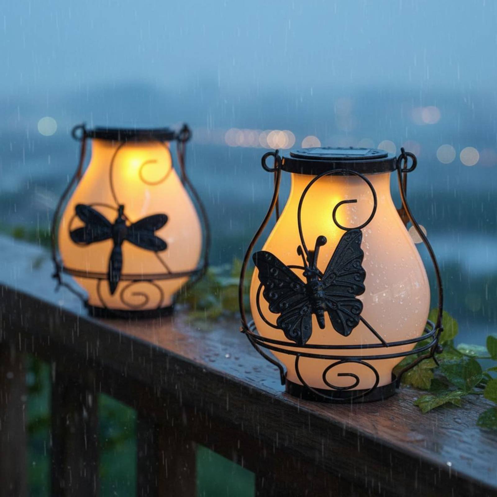 Garden Lighting Decor - Lentera Kupu-kupu Tenaga Surya Tahan Air,