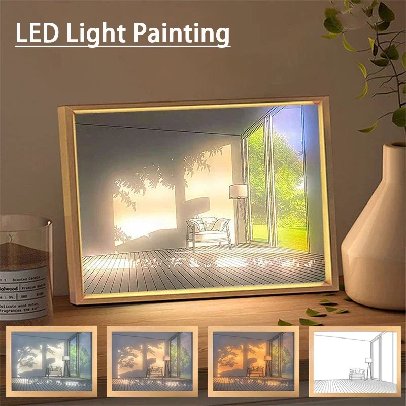 Lighting Room Decor Photo - Lampu LED Dekoratif Lukisan USB Plug