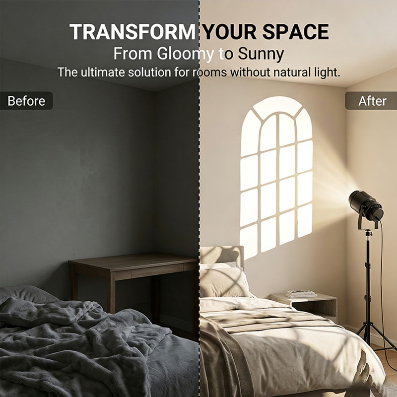 Sunset Lamp Projection - Lampu Proyeksi Jendela Virtual 15W LED,