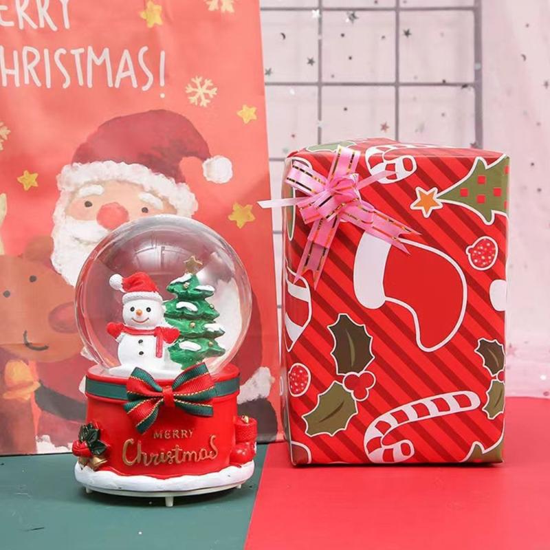 Decor Timeless Lighting - Snowman Crystal Ball Holiday Decoration dengan