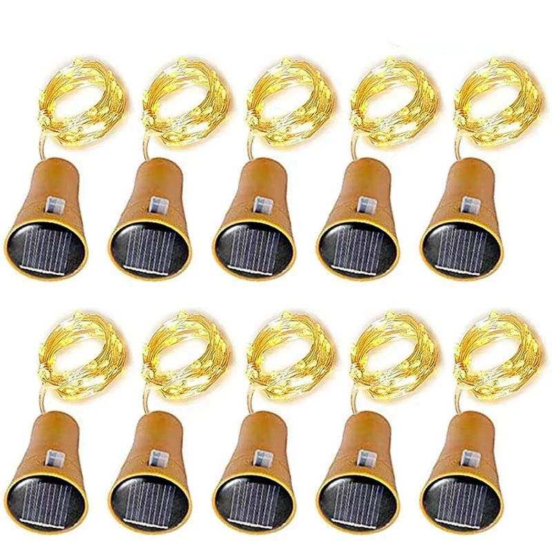 Decor Lighting Cork - AT02-Set 10 Lampu Peri LED Tenaga