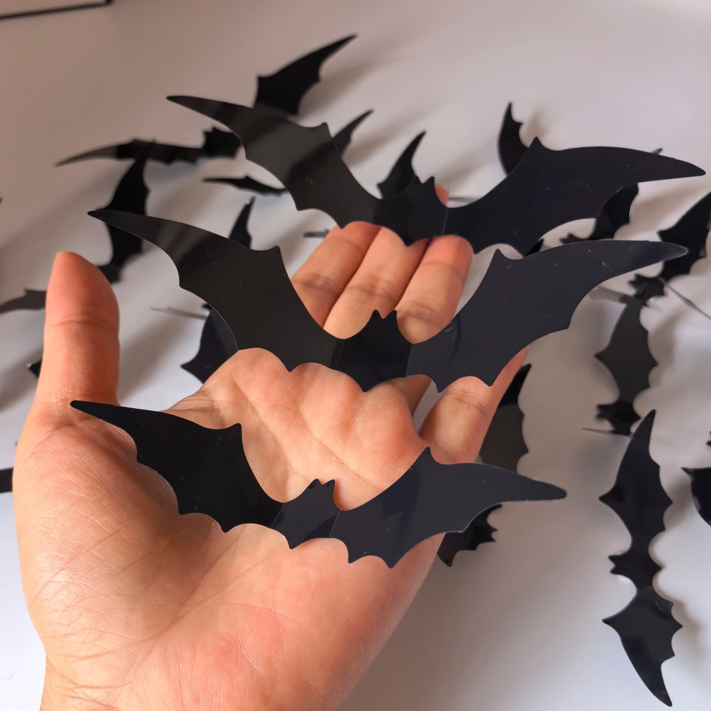 Lighting Home Decor Products - Stiker Dinding LED Kelelawar 3D Halloween,
