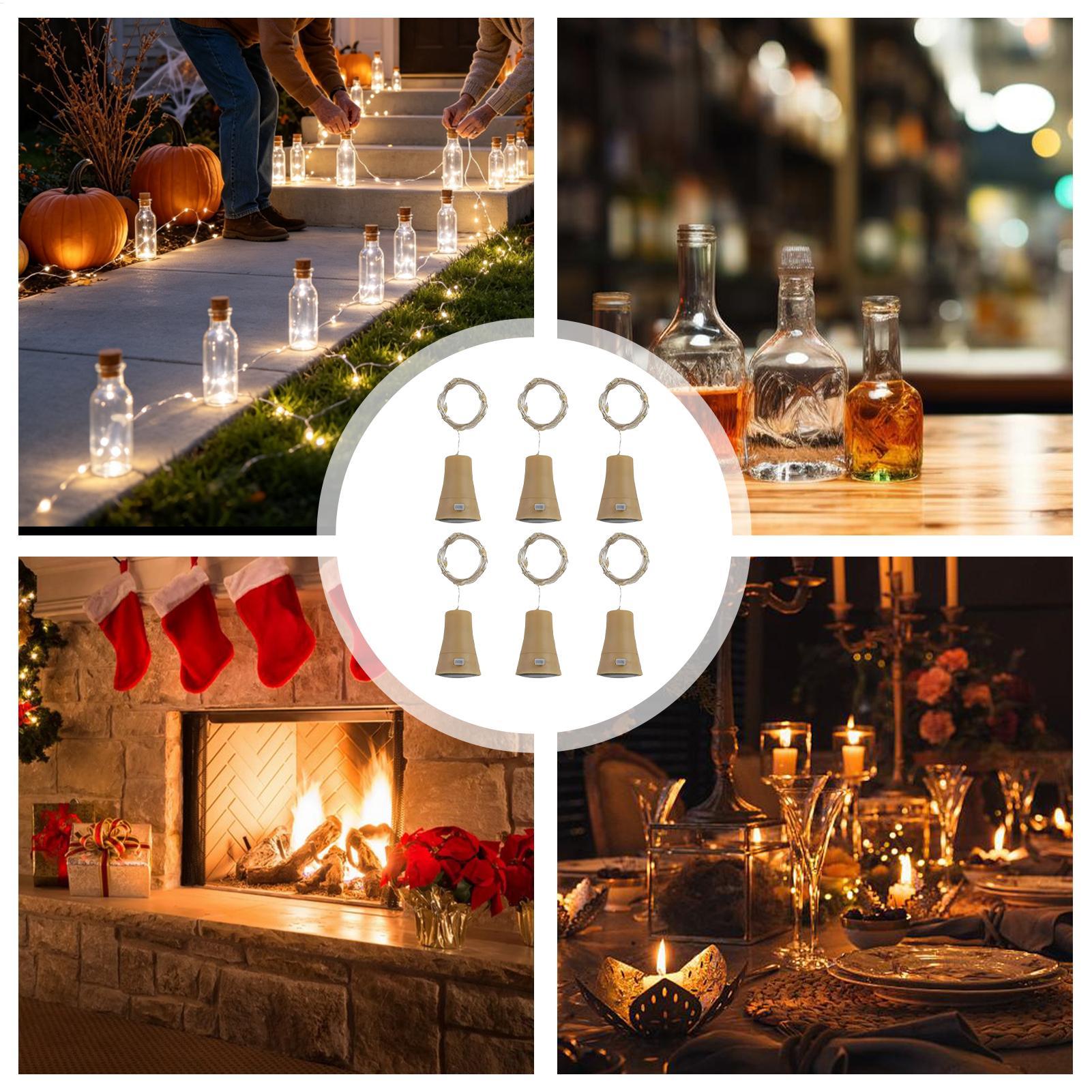 Decor Lighting Cork - Lampu Botol Anggur dengan Gabus 6
