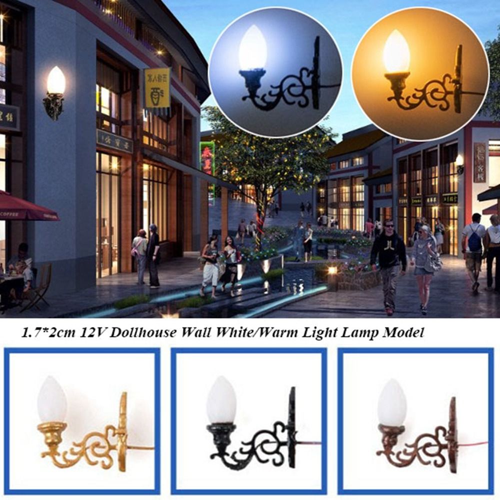Baru 1.7*2Cm Rumah Boneka Lamp - Lighting Metal Wall Decor ulasan dan harga