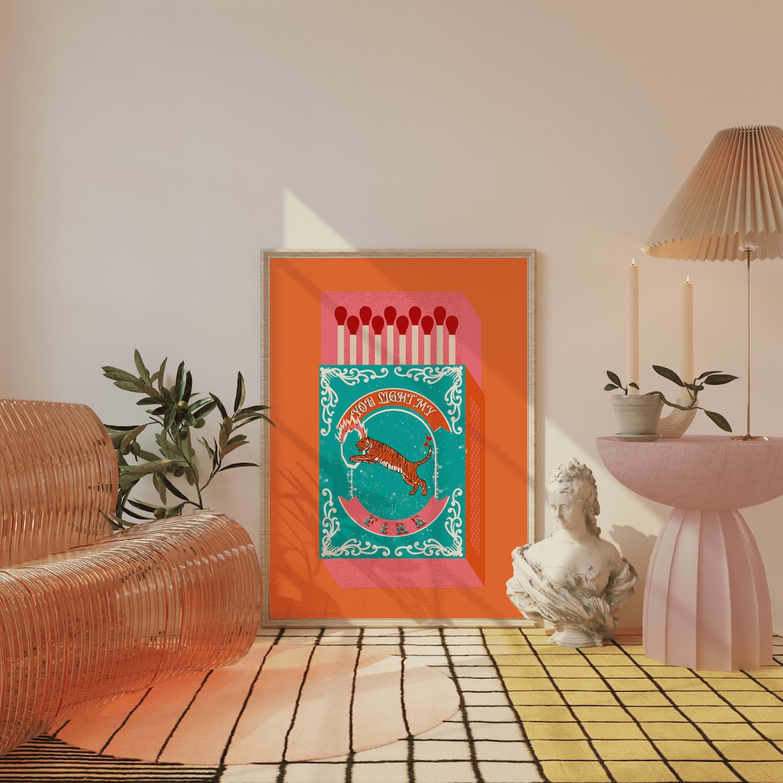 You Light My Fire Orange Kotak - Lighting Decor Ideas ulasan dan harga