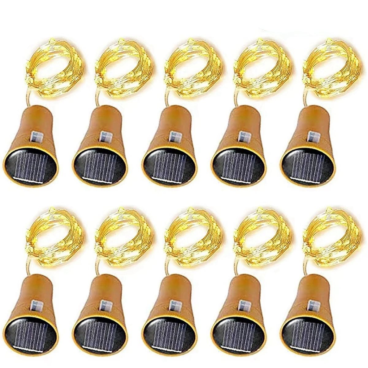 LUCKshopping 20Pcs Lampu Strin - Decor Lighting Cork ulasan dan harga