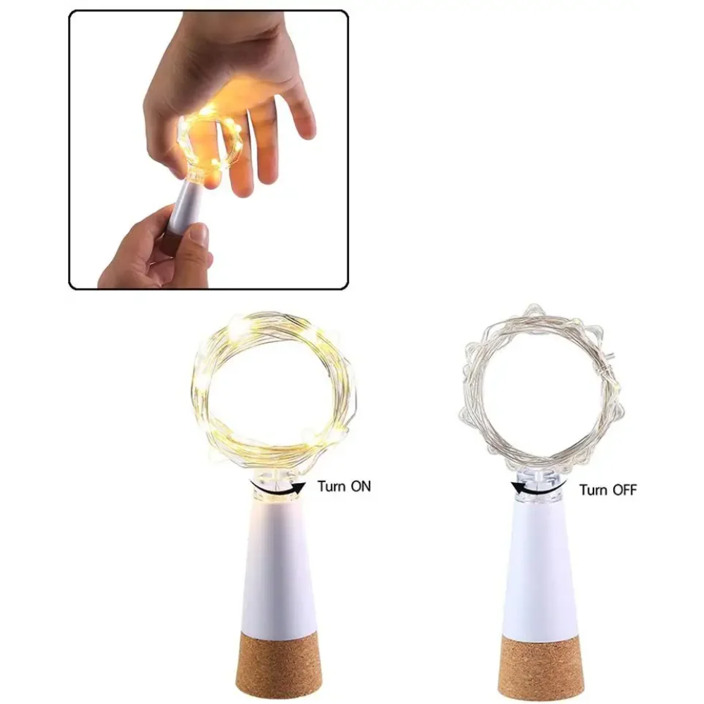 Lampu Peri Botol Gabus 20 LED  - Decor Lighting Cork ulasan dan harga