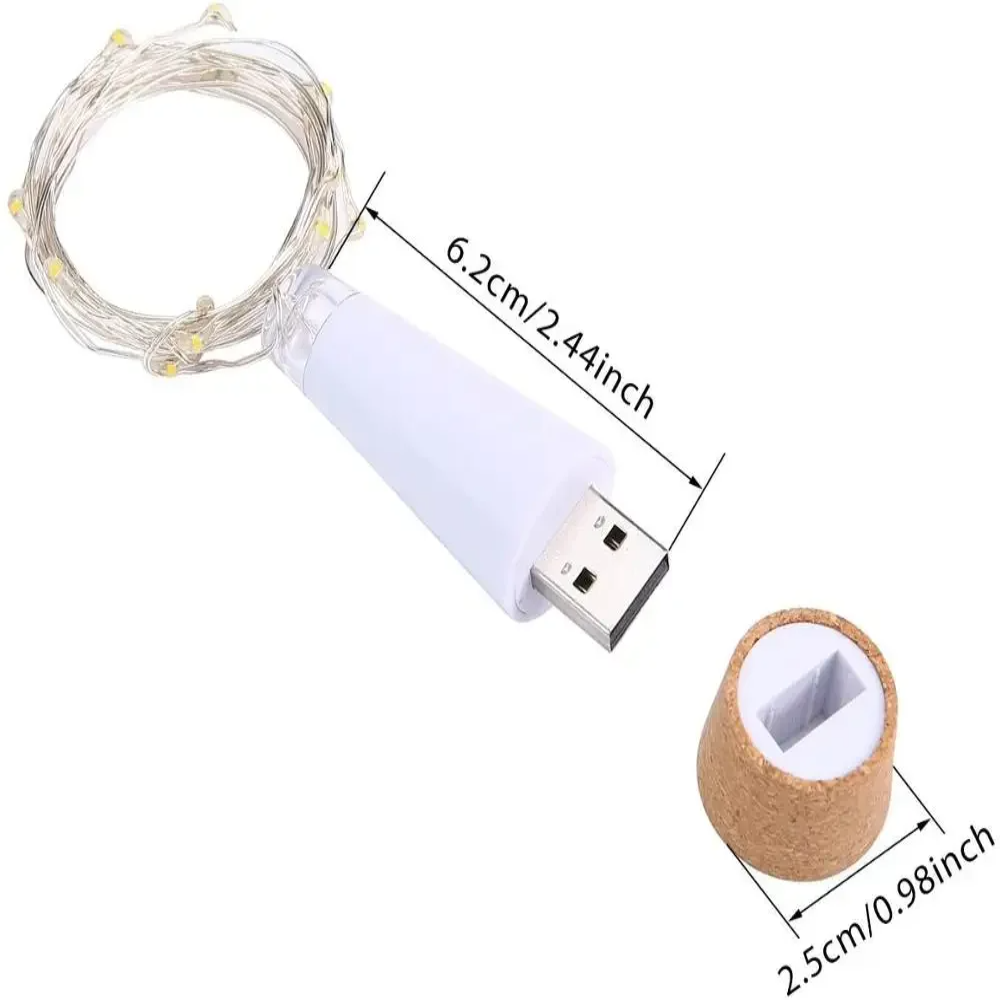 Lampu Peri Botol Gabus 20 LED  - Decor Lighting Cork ulasan dan harga