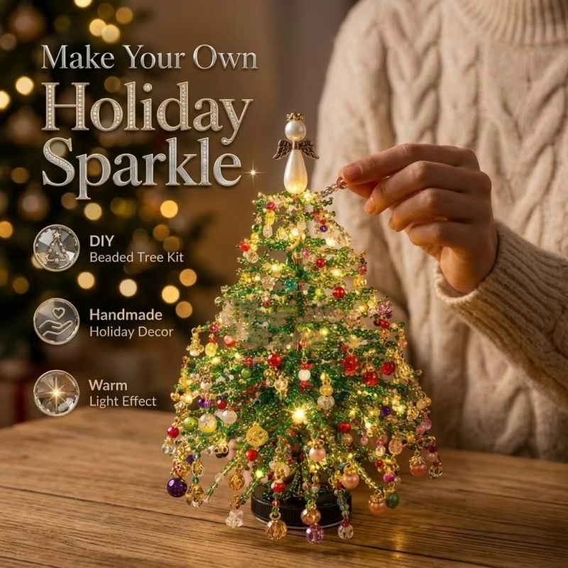Kit Pohon Natal Berhias Manik- - Home Decor Lighting Tree ulasan dan harga