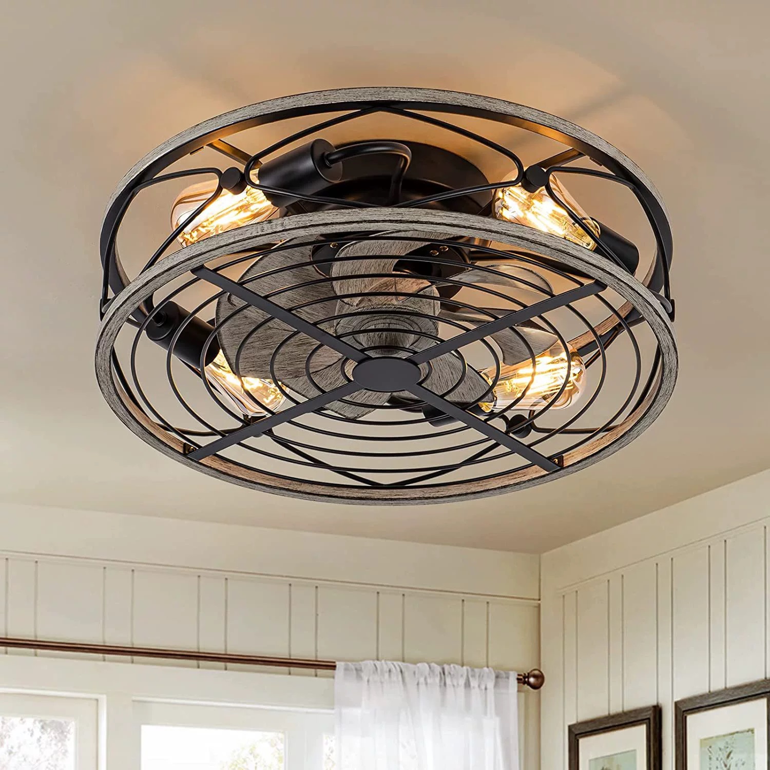 Kipas Langit-langit Pintar den - Decor Lighting Fans ulasan dan harga