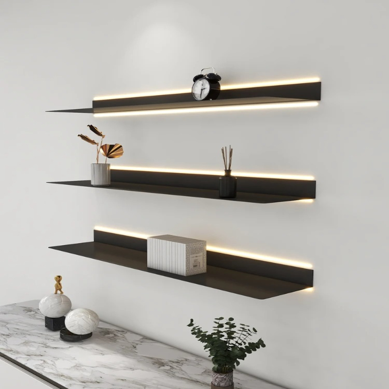 ‌ Rak Dinding Logam Berlampu L - Lighting Metal Wall Decor ulasan dan harga