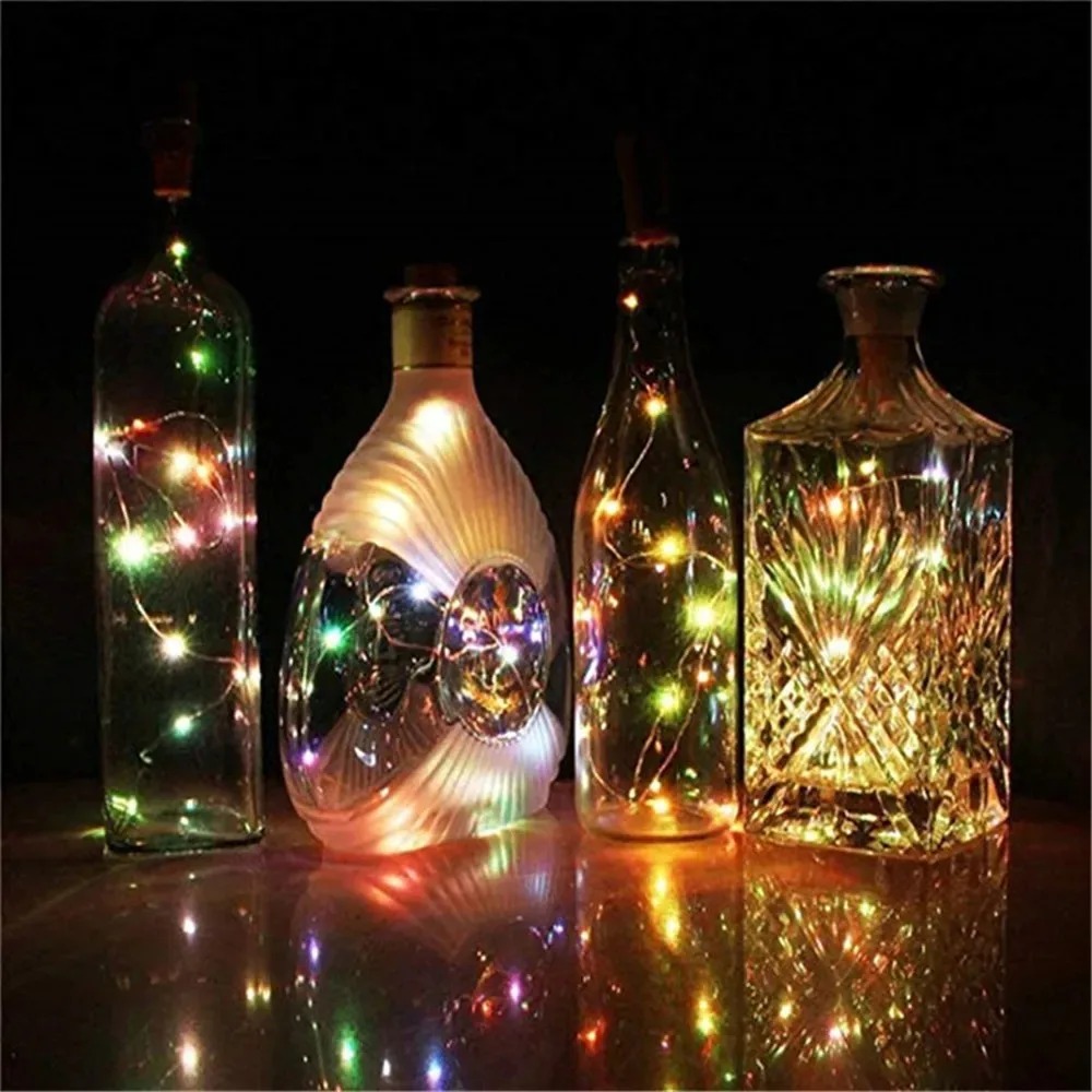 10 Buah Lampu LED Botol Anggur - Decor Lighting Cork ulasan dan harga