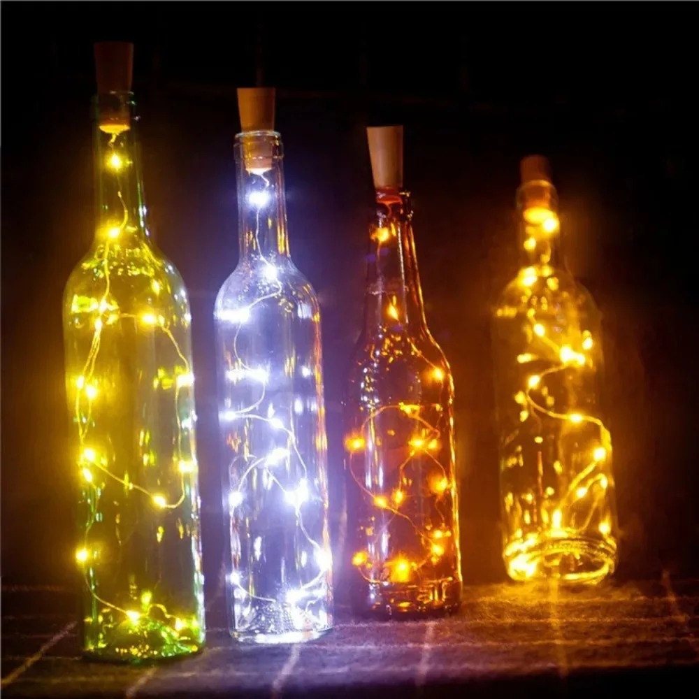 10 Buah Lampu LED Botol Anggur - Decor Lighting Cork ulasan dan harga