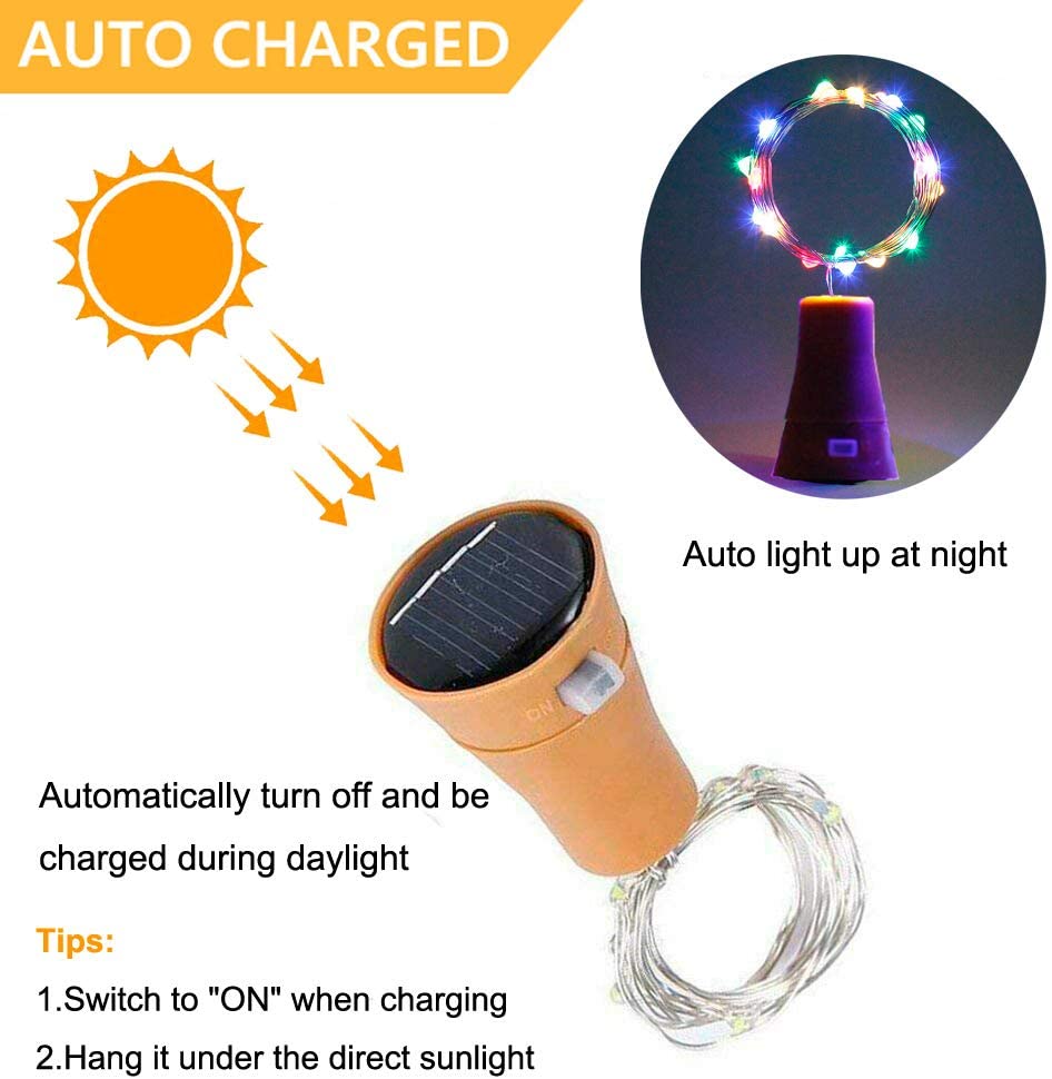 Lampu botol anggur Solar 10LED - Decor Lighting Cork ulasan dan harga