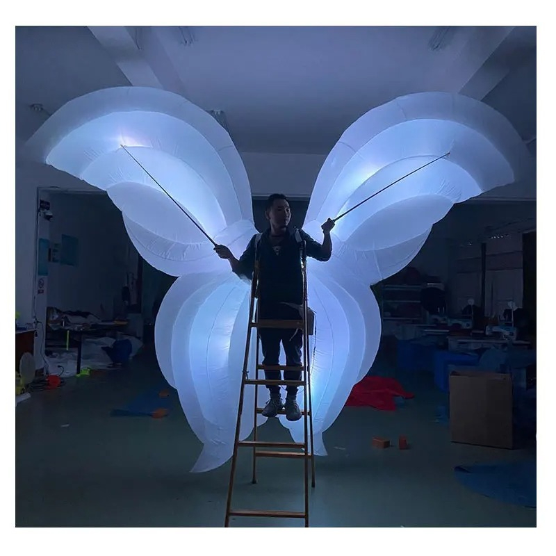 Kostum Bunga Tiup Putih Mewah  - Decor Lighting The Parade ulasan dan harga