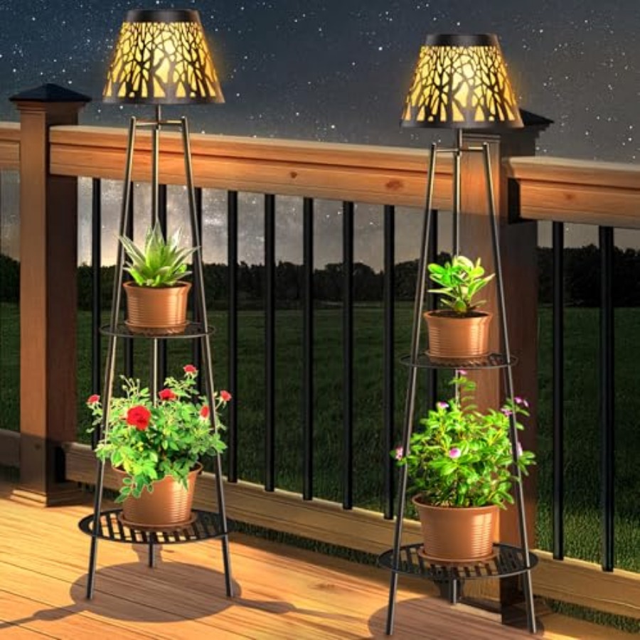 2 Paket Lampu Lantai Tenaga Su - Garden Lighting Decor ulasan dan harga