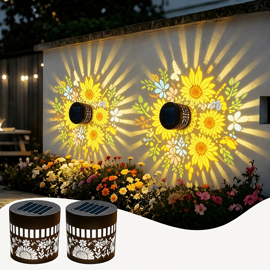 2 Set Lampu Pagar Tenaga Surya - Lighting Metal Wall Decor ulasan dan harga