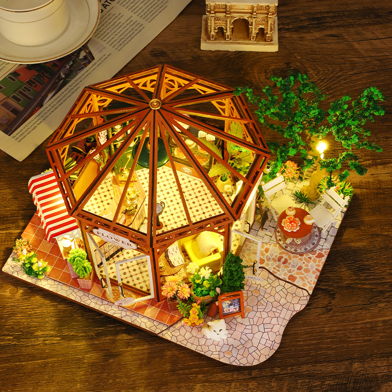 Kit Model Miniatur Kayu DIY Ru - Lighting Home Decor Products ulasan dan harga