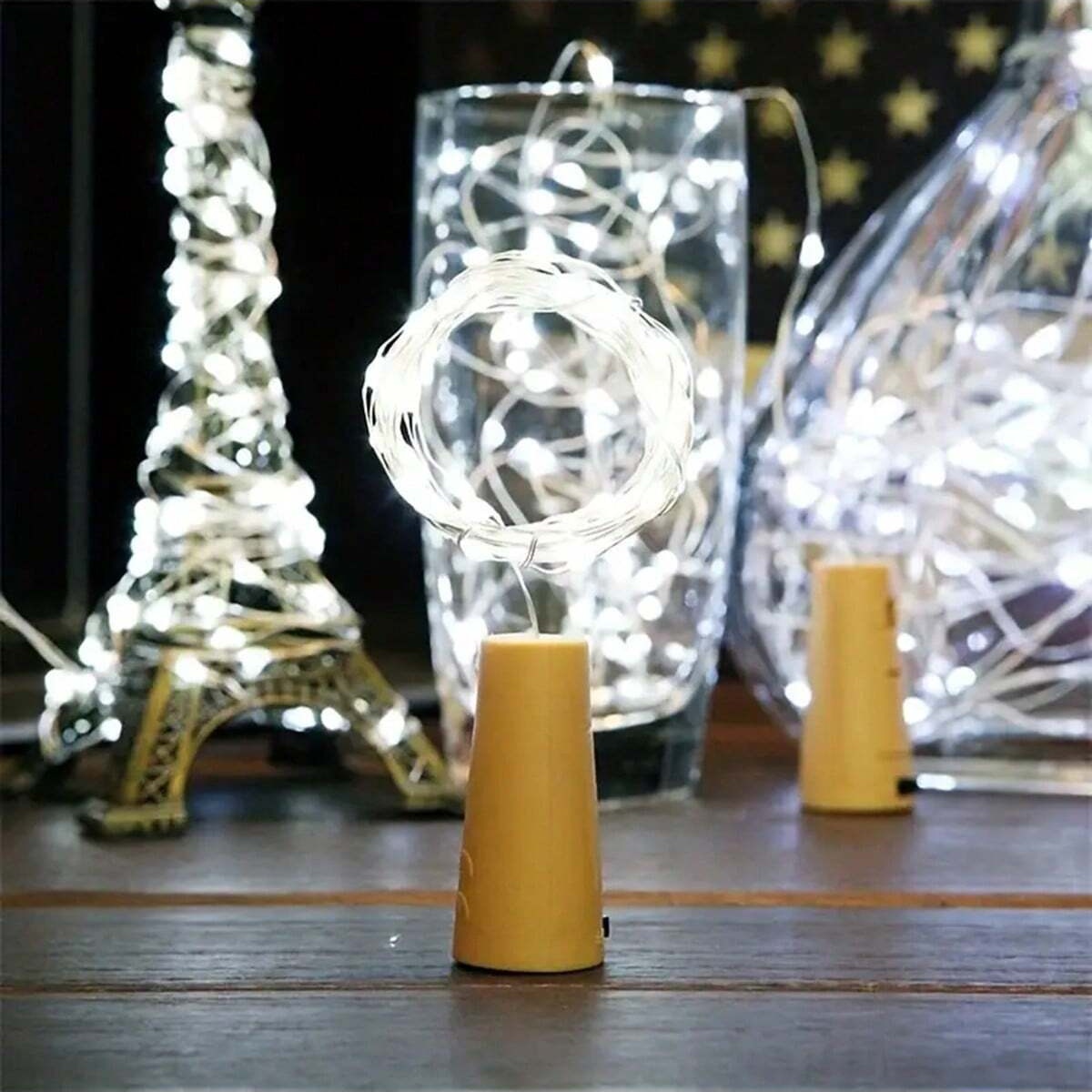10/12 Paket Lampu Botol dengan - Decor Lighting Cork ulasan dan harga