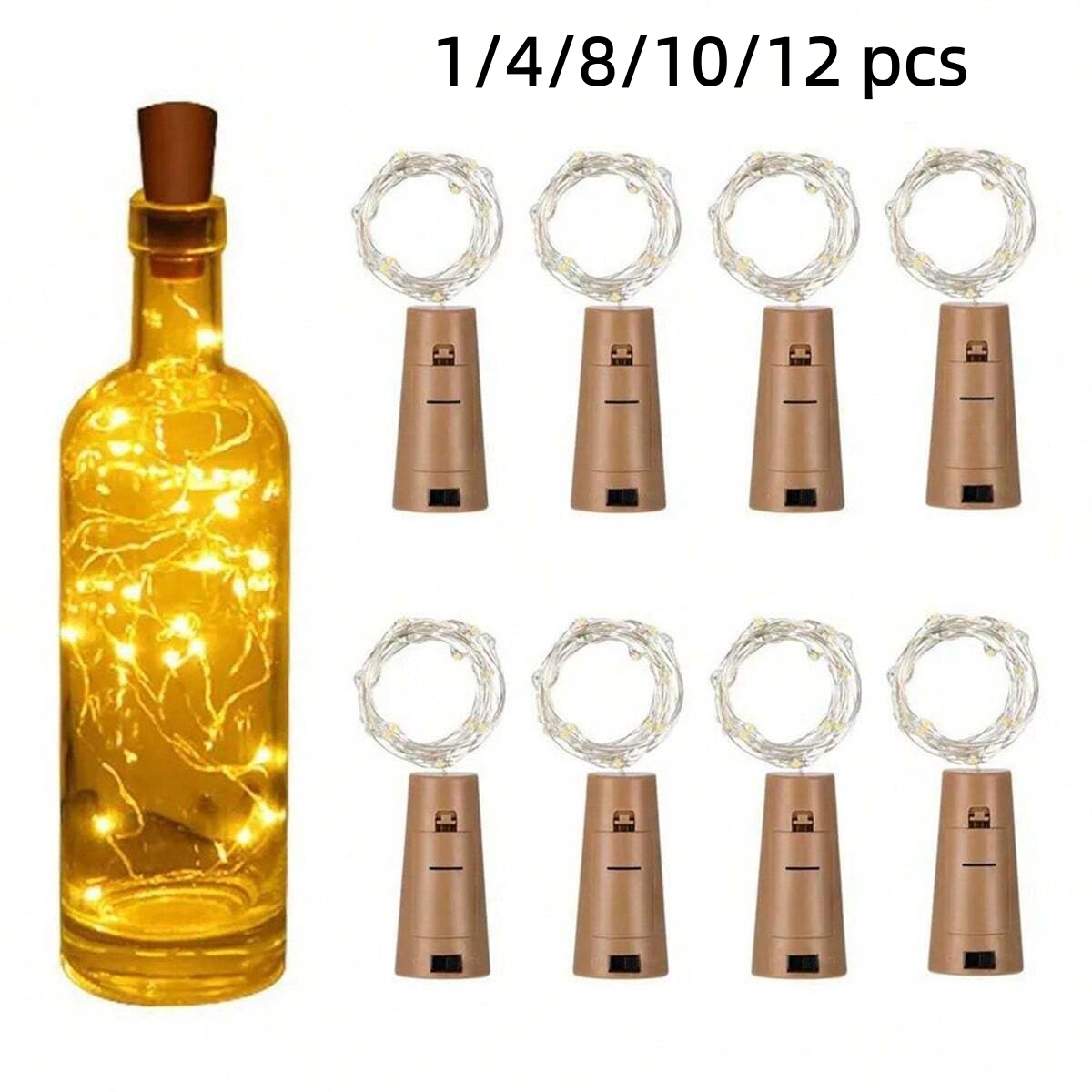 10/12 Paket Lampu Botol dengan - Decor Lighting Cork ulasan dan harga