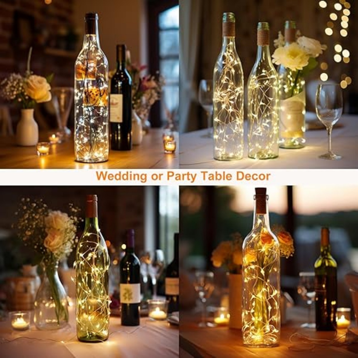 10/12 Paket Lampu Botol dengan - Decor Lighting Cork ulasan dan harga