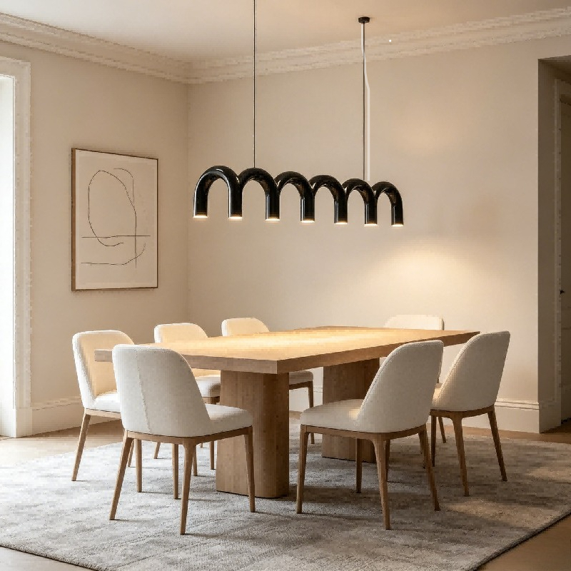 Lampu Gantung LED Bentuk U unt - Lighting Metal Wall Decor ulasan dan harga