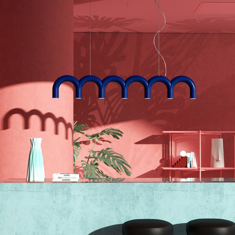 Lampu Gantung LED Bentuk U unt - Lighting Metal Wall Decor ulasan dan harga