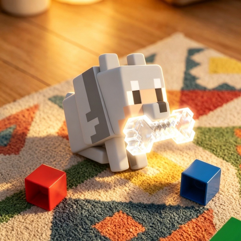 Lampu Malam Serigala Minecraft - Decor Lighting Fans ulasan dan harga