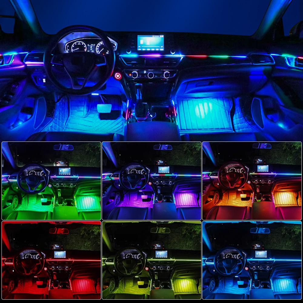 Lampu Sekitar Mobil Led Univer - Ambient Led Strip ulasan dan harga