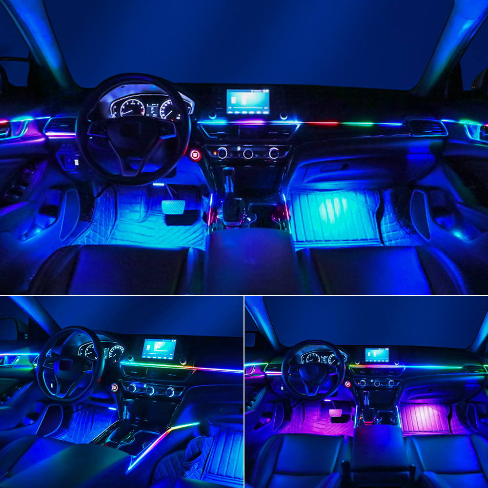 Lampu Sekitar Mobil Led Univer - Ambient Led Strip ulasan dan harga