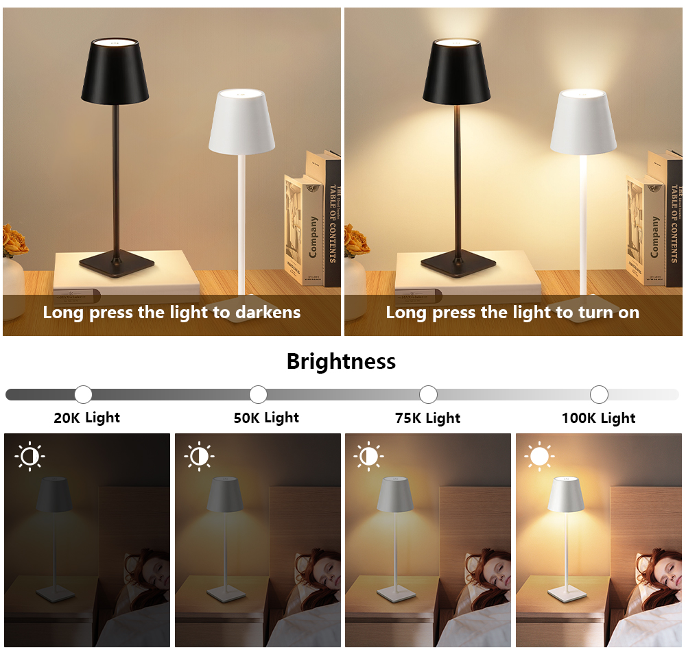 Lampu Meja LED Isi Ulang Nirka - Lighting Table Decor ulasan dan harga